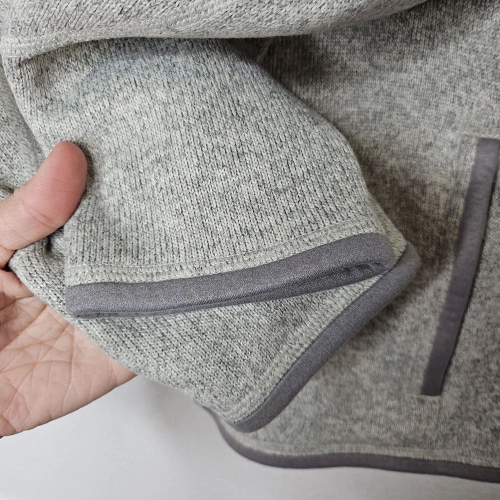 Patagonia Heathered Light Gray Full-Zip Jacket - Picture 4 of 14